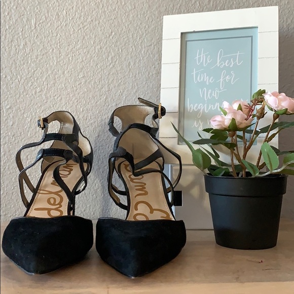 Sam Edelman Shoes - 💕Sam Edelman Ankle Strap Pointed Toe Stiletto